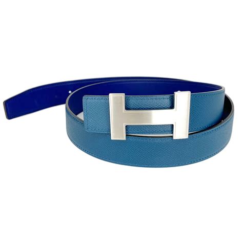 blue hermes belt